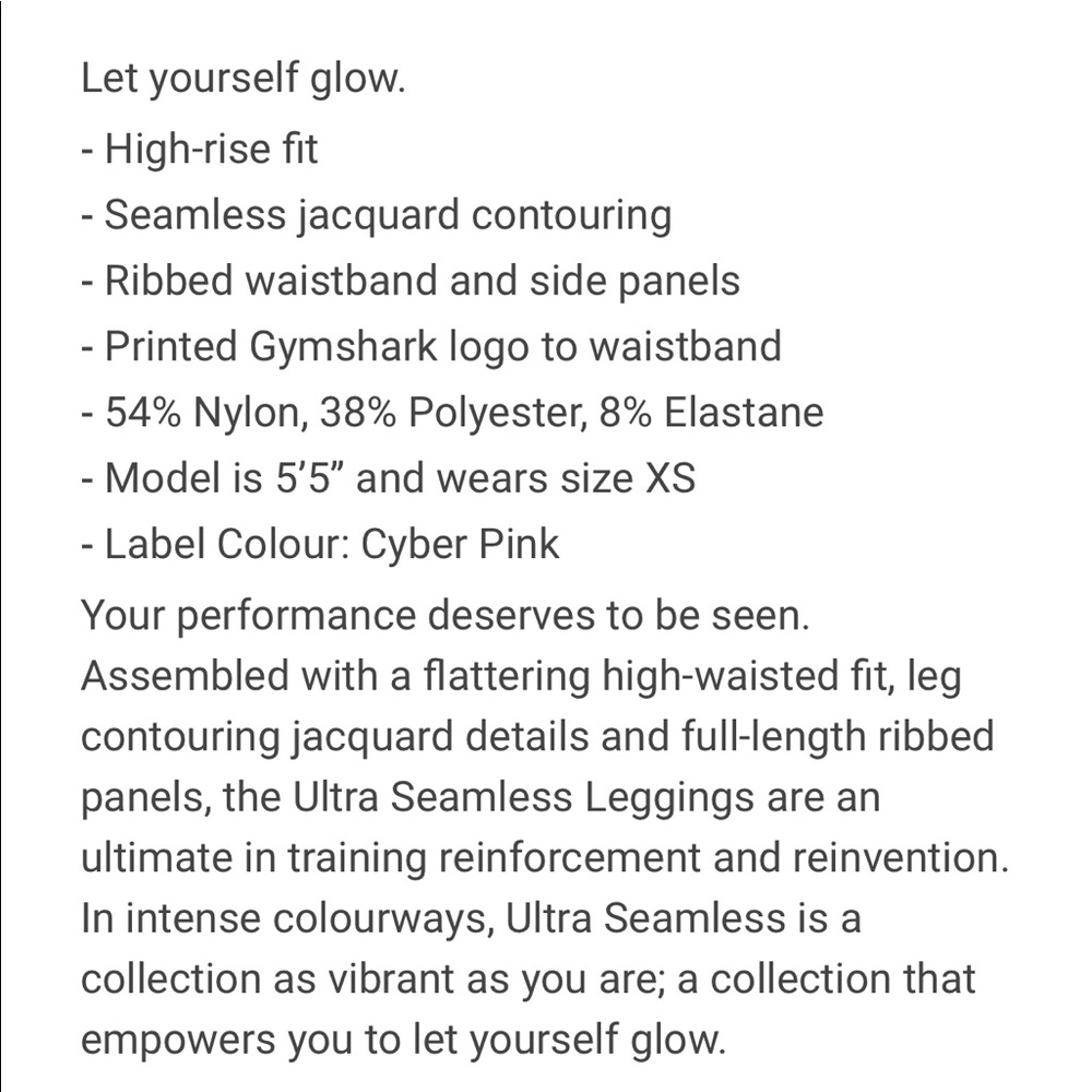 GYMSHARK LEGGINGS - Picture 6 of 6